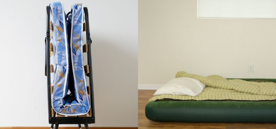 What makes a folding bed better than an air mattress?